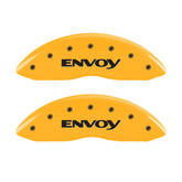 MGP 4 Caliper Covers Engraved Front & Rear Envoy Yellow Finish Black Char 2009 GMC Envoy