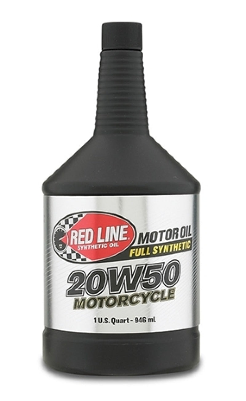 Red Line 20W50 Motorcycle Oil Quart - Single Red Line 20W50 Motorcycle Oil Quart - Single
