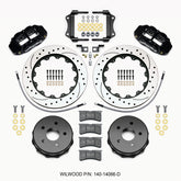 Wilwood Narrow Superlite 4R Rear Kit 14.00in Drilled 2007-up Jeep JK w/Lines