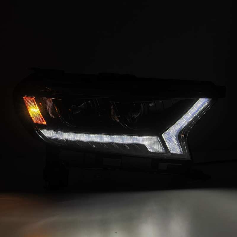 AlphaRex 19-21 Ford Ranger LUXX LED Proj Headlights Plank Style Alpha Black w/Seq Signal/DRL AlphaRex 19-21 Ford Ranger LUXX LED Proj Headlights Plank Style Alpha Black w/Seq Signal/DRL