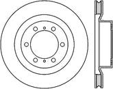 StopTech 10-17 Lexus GX Slotted & Drilled Cryo Front Right Rotor