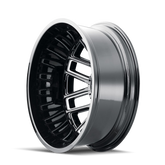 Mayhem 8107D Cogent Dually 20x8.25/8x170 BP/-232mm Offset/124.9mm Hub Black w/ Milled Spokes Wheel