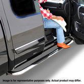 Go Rhino 19-20 Chevrolet Silverado 1500 4000 Series SideSteps - Cab Length - Chrome