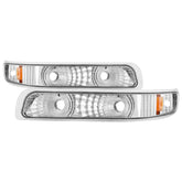 Xtune Chevy Silverado 99-02 / Chevy Suburban/TahOE 00-06 Amber Bumper Lights Euro CBL-JH-CS99-AM-E