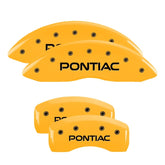 MGP 4 Caliper Covers Engraved Front & Rear Pontiac Yellow Finish Black Char 2004 Pontiac Bonneville