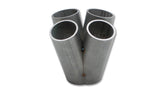 Vibrant 4 into 1 SS Turbo Mani Collector for T25 T28 in Flange 48mm Pipe OD 4.5in tall 58mmx45mm out