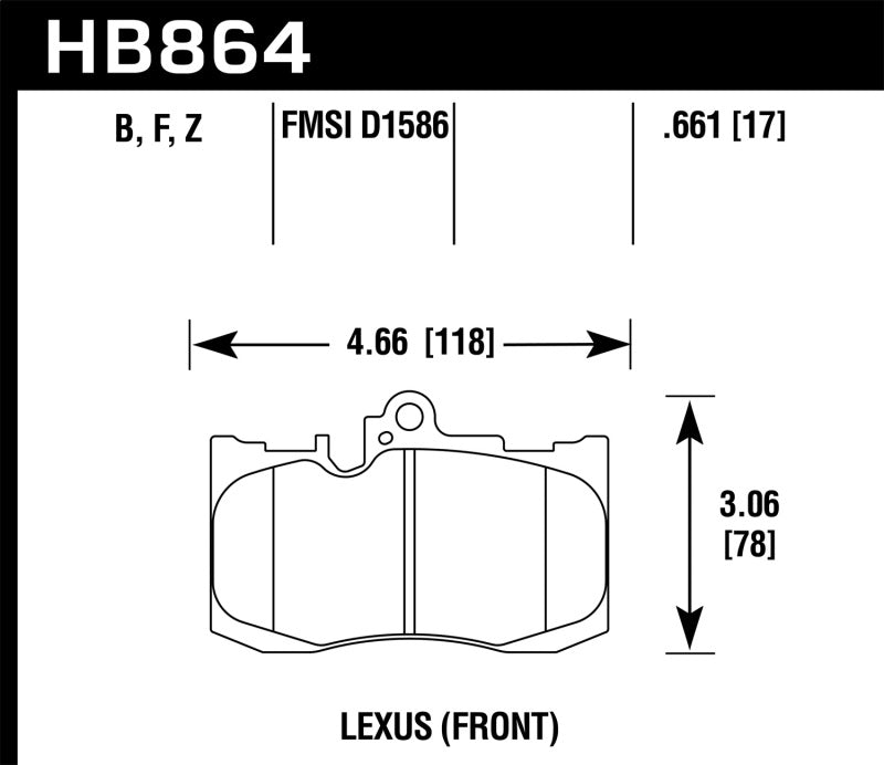 Hawk 13-17 Lexus GS350/GS350 F Sport / 12-17 Lexus IS350 Performance Ceramic Street Front Brake Pads Hawk 13-17 Lexus GS350/GS350 F Sport / 12-17 Lexus IS350 Performance Ceramic Street Front Brake Pads