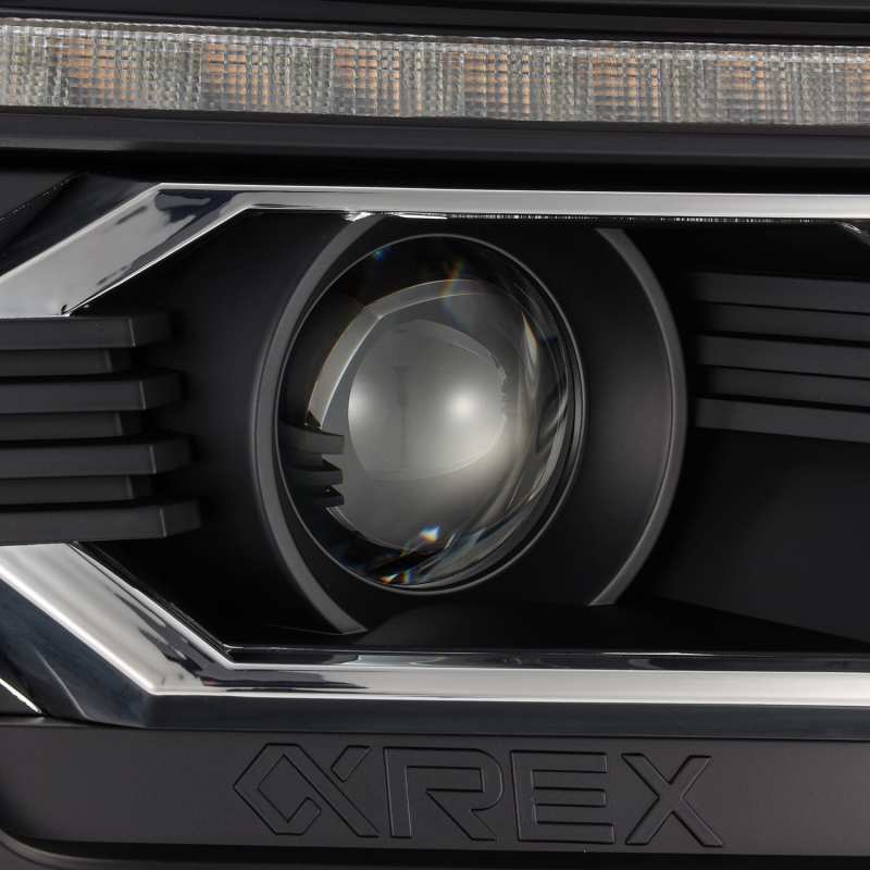 AlphaRex 12-15 Toyota Tacoma LUXX LED Projector Headlights Plank Style Black w/DRL AlphaRex 12-15 Toyota Tacoma LUXX LED Projector Headlights Plank Style Black w/DRL