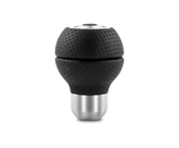 Momo Race Shift Knob - Black Airleather, Aluminum Insert