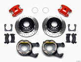 Wilwood D154 P/S P-B Kit Drilled-Red 12 Bolt 2.81in Offset Staggered Shock