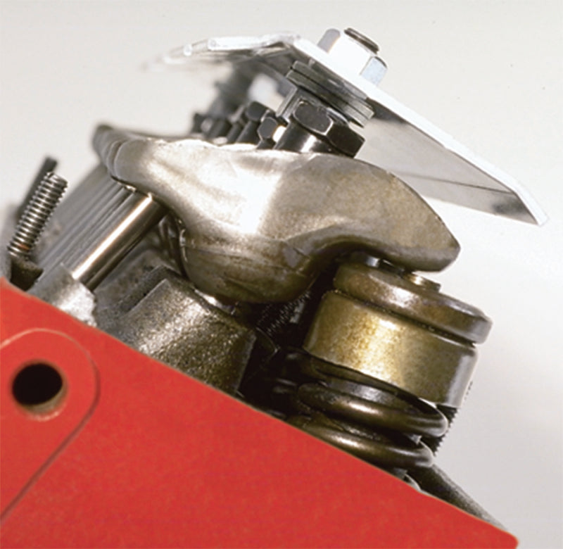 Moroso Chevrolet Small Block/Ford 289-302 (w/Stamped Rocker Arms) Valvetrain Oil Deflector - Alum Moroso Chevrolet Small Block/Ford 289-302 (w/Stamped Rocker Arms) Valvetrain Oil Deflector - Alum