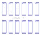 King Chevrolet 262 (Size .026) Connecting Rod Bearings (Set of 6)