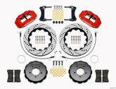 Wilwood Narrow Superlite 6R Front Hat Kit 14.00in Drill Red 2005-Up Mazda Miata w/ Lines