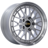 BBS LM 17x7.5 5x130 ET28 CB71.6 Diamond Silver Center Diamond Cut Lip Wheel