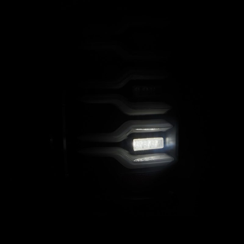 AlphaRex 14-18 Chevrolet Silverado Luxx-Series LED Tail Lights Black w/Activ Light/Seq Signal AlphaRex 14-18 Chevrolet Silverado Luxx-Series LED Tail Lights Black w/Activ Light/Seq Signal
