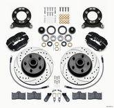 Wilwood Forged Dynalite-M Front Kit 11.30in 1 PC Rotor&Hub-Drill 70-73 Mustang Disc & Drum Spindle