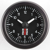 Autometer Stack Analog Clock Gauge - Black