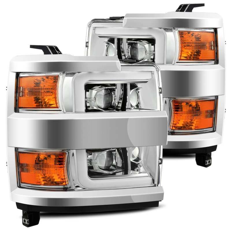 AlphaRex 15-19 Chevy Silverado 2500HD PRO-Series Headlight Plank Chrome w/Activ Light/Seq Signal/DRL AlphaRex 15-19 Chevy Silverado 2500HD PRO-Series Headlight Plank Chrome w/Activ Light/Seq Signal/DRL