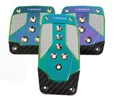 NRG Aluminum Sport Pedal M/T - Neochrome w/Black Carbon