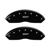 MGP 4 Caliper Covers Engraved Front & Rear MGP Black Finish Silver Char 2009 Mercedes-Benz C300