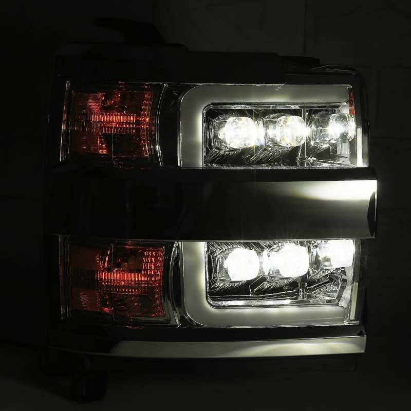 AlphaRex 15-18 Chevy 2500HD NOVA LED Proj Headlights Plank Style Chrome w/Activ Light/Seq Signal/DRL AlphaRex 15-18 Chevy 2500HD NOVA LED Proj Headlights Plank Style Chrome w/Activ Light/Seq Signal/DRL