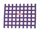RaceQuip Purple Ribbon Window Net