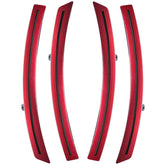 Oracle Chevrolet Corvette C7 Concept Sidemarker Set - Tinted - Crystal Red Tintcoat (GBE)