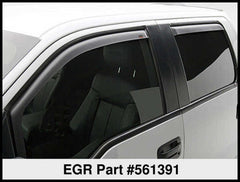 EGR 15+ Chevy Colorado/GMC Canyon Ext Cab In-Channel Window Visors - Set of 2 (561391)