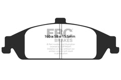 EBC 98-01 Chevrolet Malibu 2.4 Greenstuff Front Brake Pads