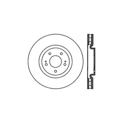 Stoptech 03-06 Evo 8 & 9 Front Premium High Carbon CRYO-STOP Rotor