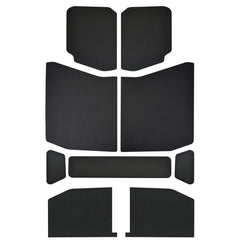 DEI 18-23 Jeep Wrangler JL 4-Door Boom Mat Headliner - 9 Piece - Black Leather Look