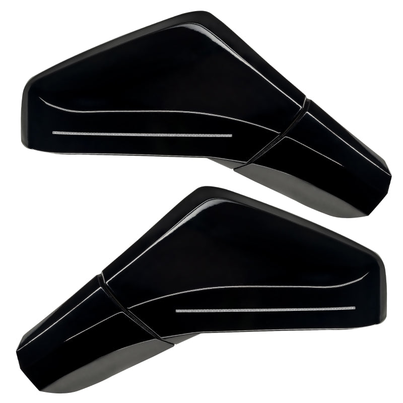 Oracle 05-13 Chevrolet Corvette C6 Concept Side Mirrors - Black (GBA)