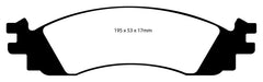 EBC 06-10 Ford Explorer 4.0 2WD Greenstuff Front Brake Pads