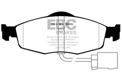 EBC 95-00 Ford Contour 2.0 Greenstuff Front Brake Pads