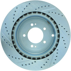 StopTech Select Sport 08-11 Mitsubishi Evo X Slotted and Drilled Left Rear Rotor