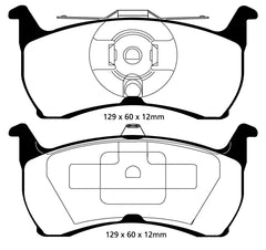 EBC 93-00 Aston Martin Virage 5.3 (PBR Caliper) Redstuff Rear Brake Pads