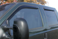 Stampede 1999-2016 Ford F-250 Super Duty Crew Cab Pickup Snap-Inz Sidewind Deflector 4pc - Smoke