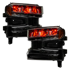 Oracle 19-21 Silverado/Sierra 1500 RGB Demon Eye Headlight Upgrade Kit - ColorSHIFT w/o Controller