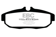 EBC 12 Ford Mustang 5.8 Supercharged (GT500) Shelby Redstuff Rear Brake Pads
