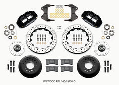 Wilwood Narrow Superlite 6R Front Hub Kit 12.88in Drilled WWE ProSpindle (5x4.75in 5x5.00in Hub)