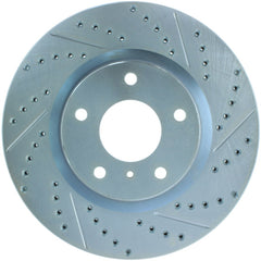 StopTech Select Sport Nissan Slotted and Drilled Left Front Rotor