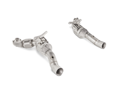 Akrapovic 16-17 Ferrari 488 GTB/488 Spyder Link Pipe Set w/ Cat (SS)