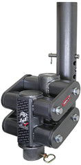 Gen-Y Pegasus Torsion-Flex Low Profile 11in Offset 4in RD Tube Gooseneck 2-5/16in Coupler Std Height