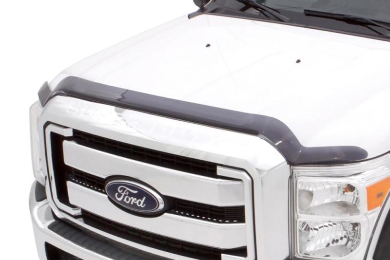 Lund 15-18 Ford F-150 Interceptor Hood Shield - Smoke