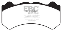 EBC 08-11 Nissan GT-R (R35) 3.8 Twin Turbo (Cast Iron Rotors) Bluestuff Front Brake Pads