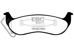 EBC 03+ Ford Crown Victoria (Police) 4.6 Greenstuff Rear Brake Pads