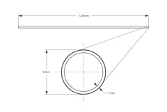 Seibon Carbon Fiber Tube 47in x .63in