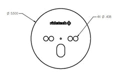 Ridetech Airspring Pattern Plate Centered