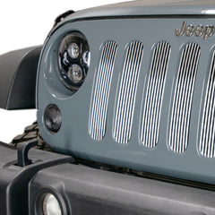 DV8 Offroad 2007-2018 Jeep JK Brushed Grille Inserts