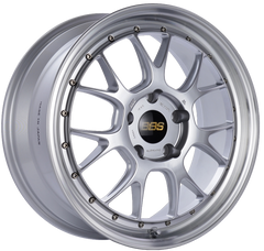 BBS LM-R 19x8.5 5x130 ET55 CB71.6 Diamond Silver Center Diamond Cut Lip Wheel